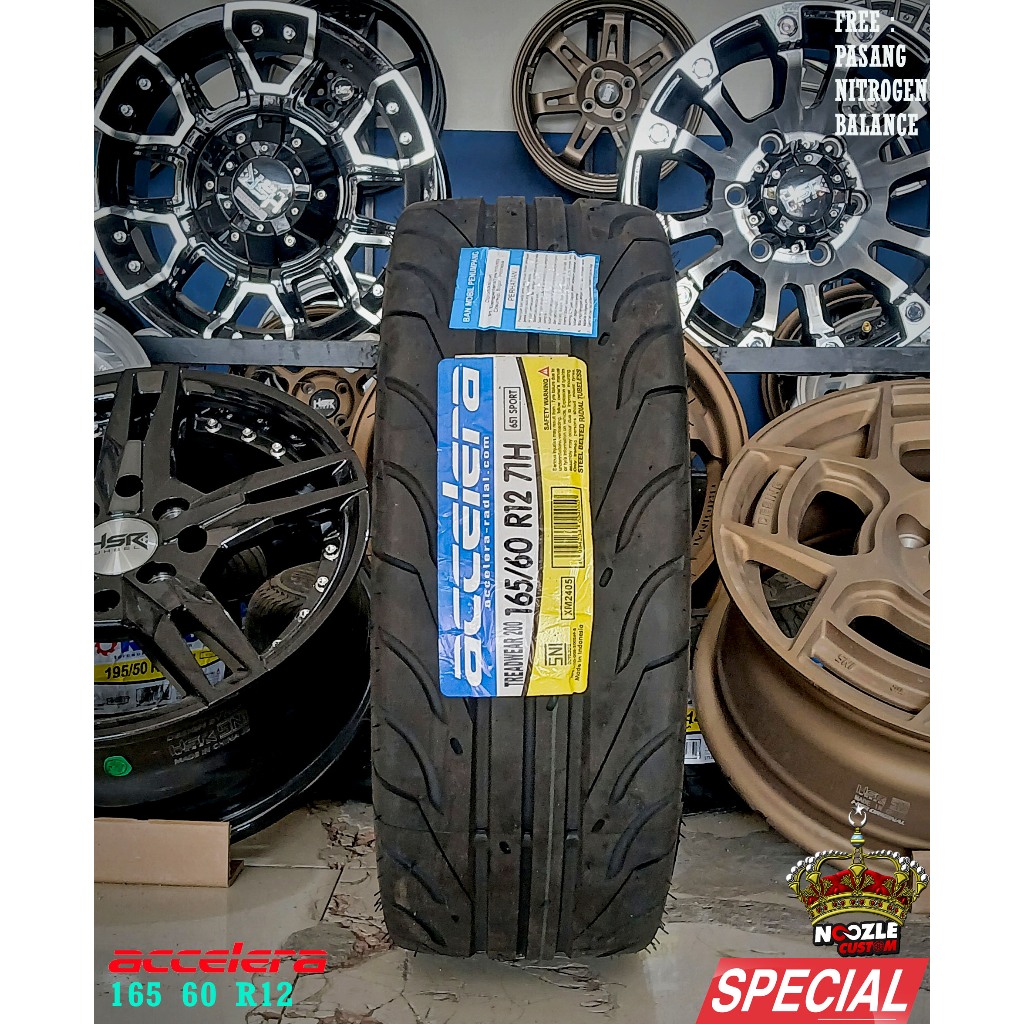 Ban Mobil Ring 12 Merek accelera Ukuran 165 60 R12 Ban Mobil Luar Sport Semi Slick R12
