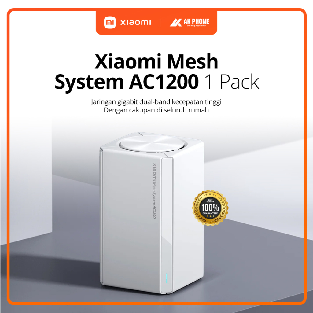 Xiaomi Mesh System- AC1200 1 PACK Garansi Resmi (AK PHONE JAMBI)