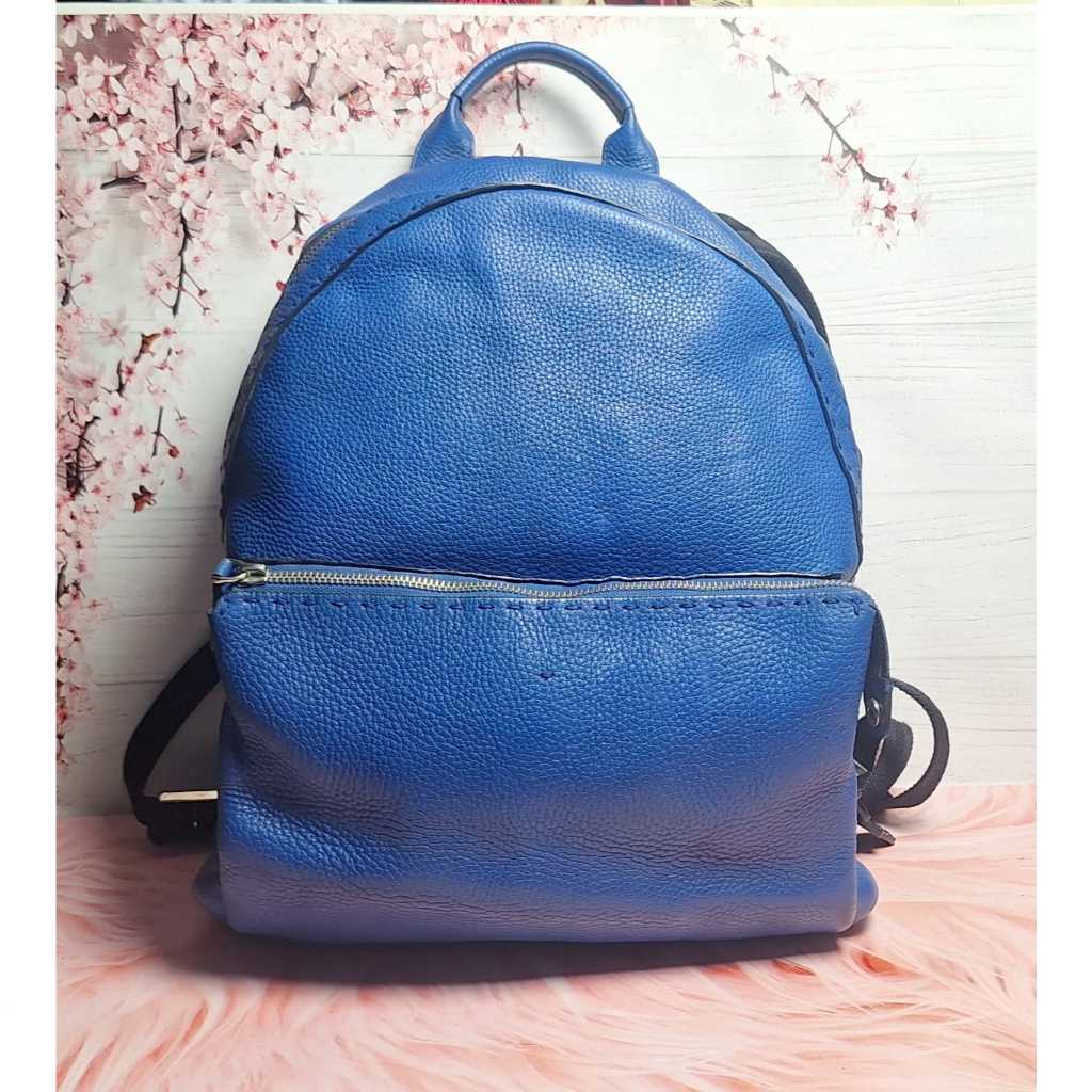 TAS F3ND**Backpack Seleria Genuine Leather With Crocodile Embossed Tail Preloved