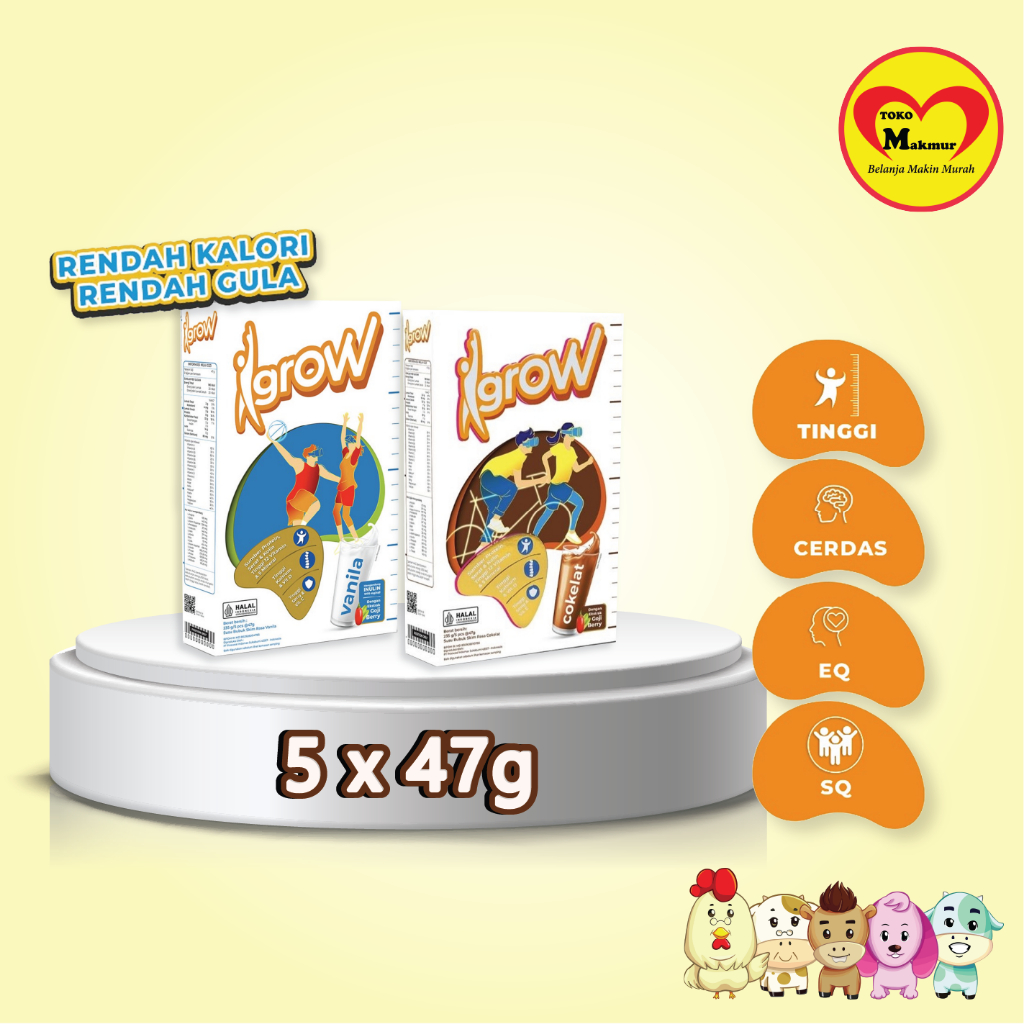 

I Grow Vanila / Coklat 5x47gr / Toko Makmur Gresik