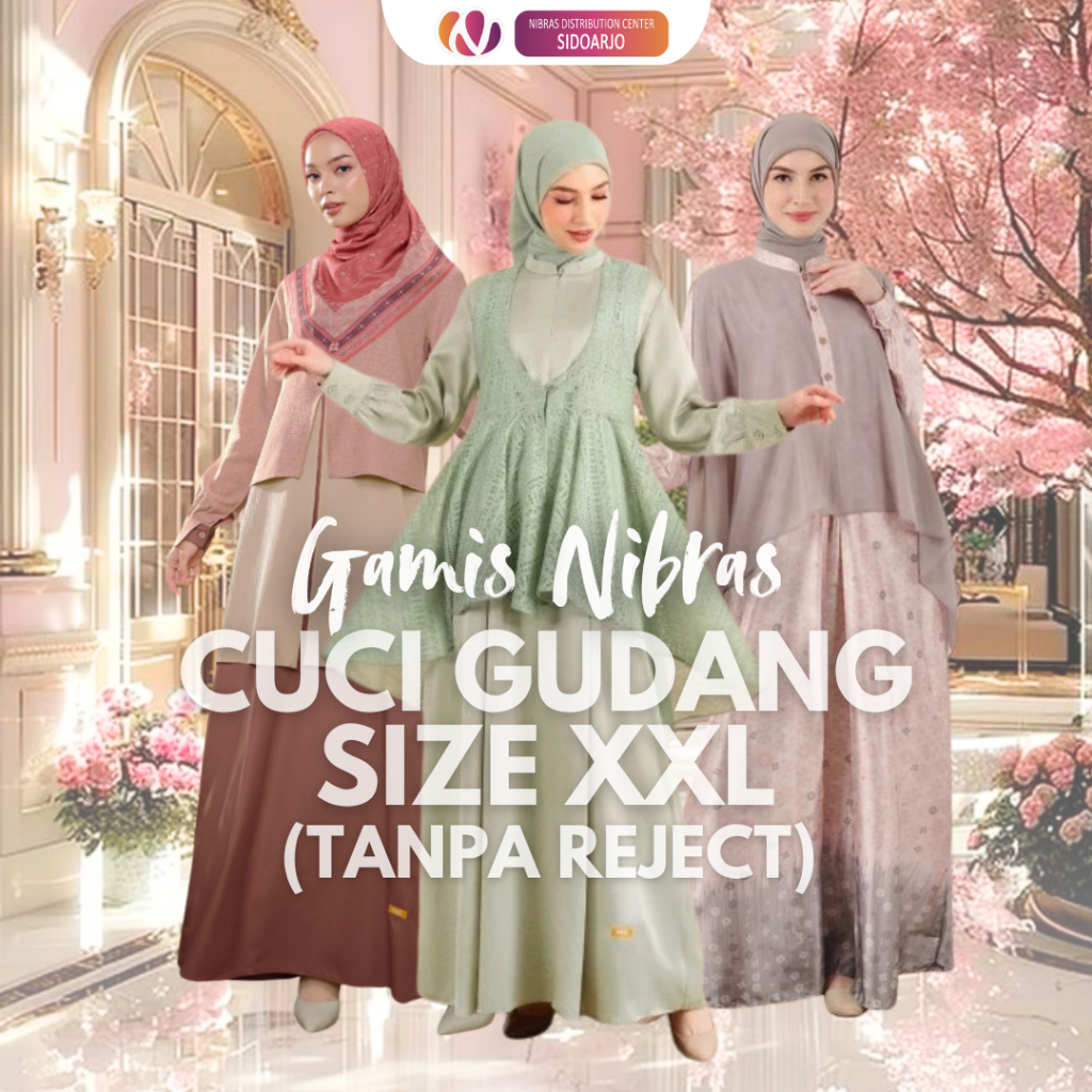 Cuci Gudang Gamis Size XXL Nibras