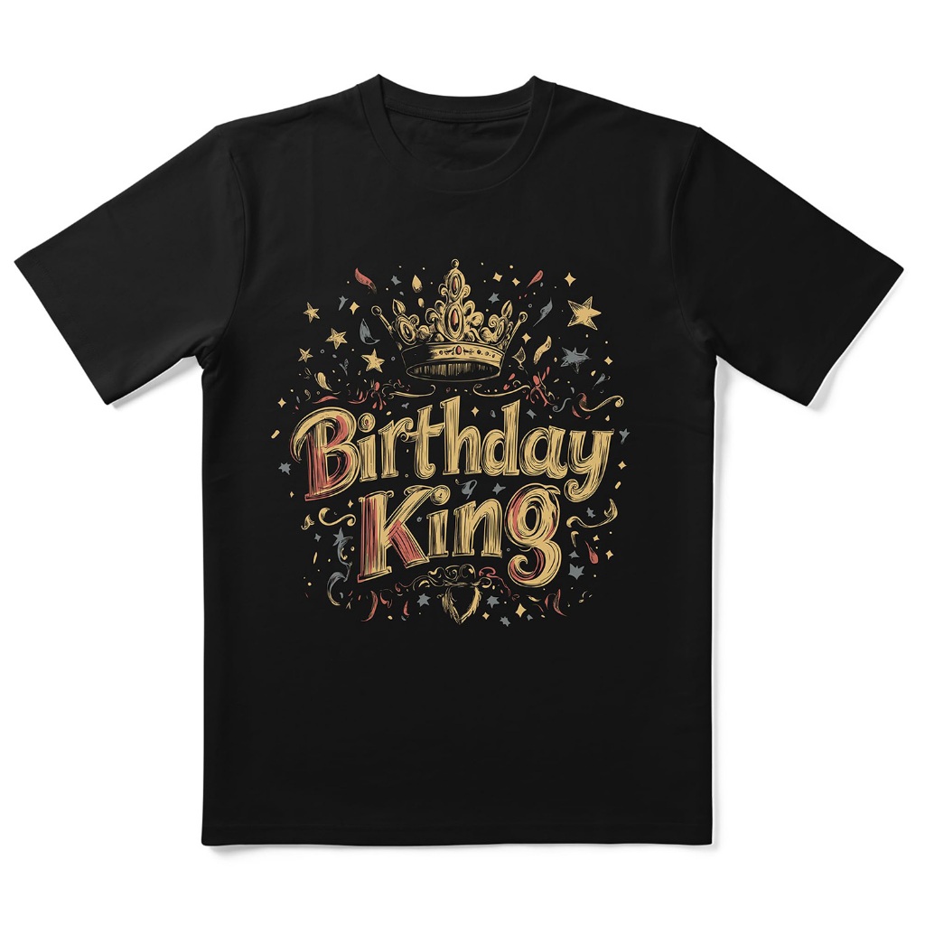 Kaos Hadiah untuk Pesta Ulang Tahun Kaos Ulang Tahun Raja untuk Pria Suami Pacar Anak Laki-laki