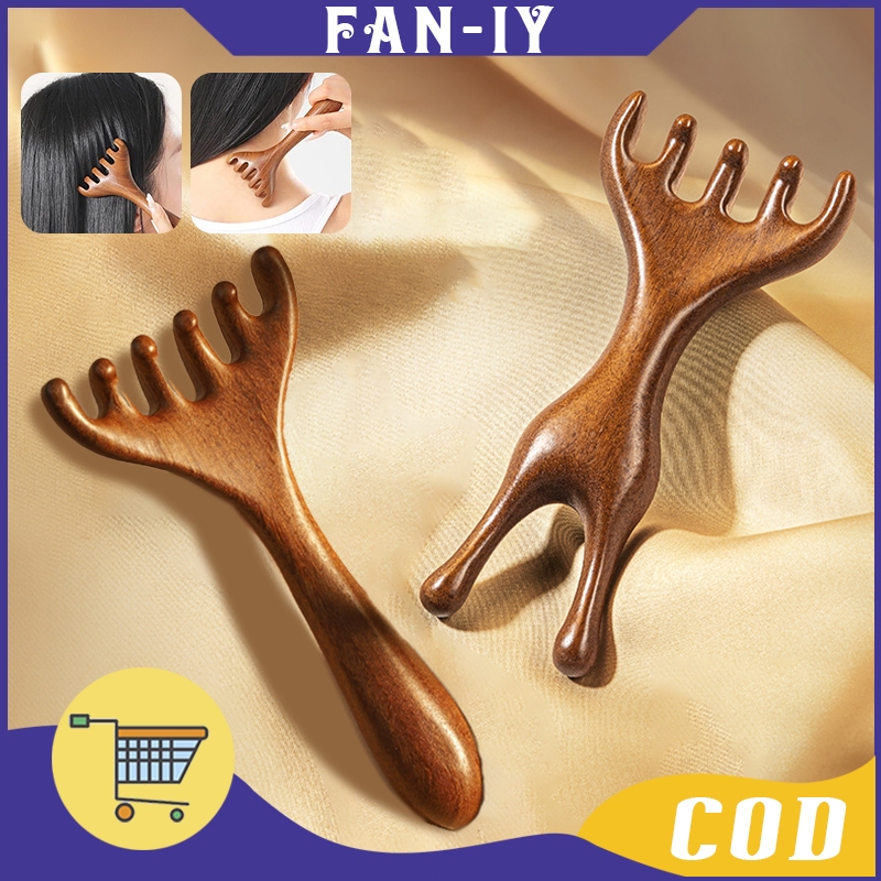 Sisir Pijit Rambut Lima Cabang Sisir Massage Rambut Sisir Pijat Kepala Akupuntur Sisir Pijat Meridia