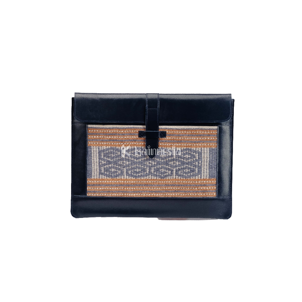 KAINNESIA Batara Laptop Sleeve Case - Tenun Kulit Sapi Asli