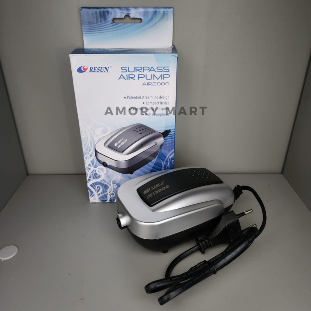 Resun Aerator 1 Lubang Resun AIR2000 / Pompa Udara Resun Surpass Air Pumo AIR 2000