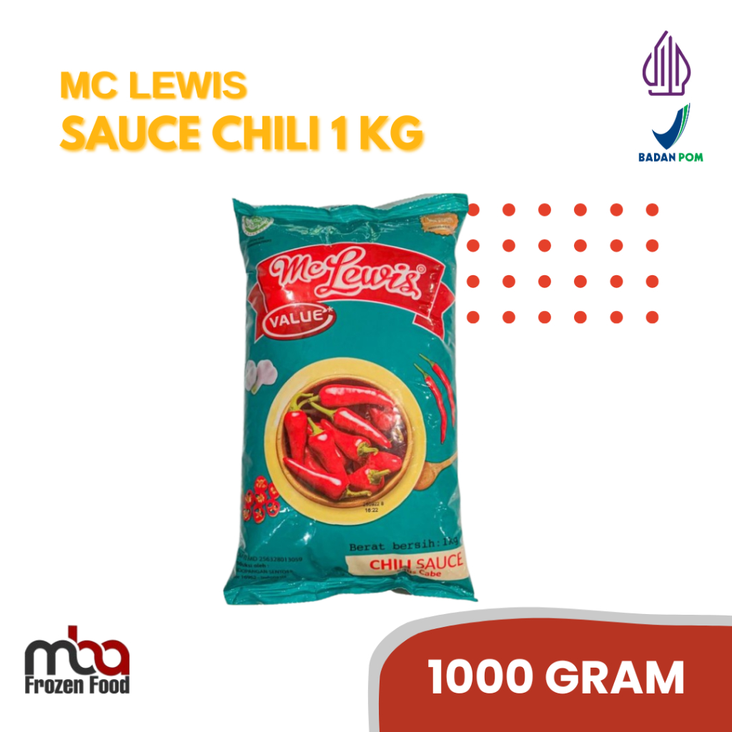 

Chili Sauce / Saus Sambal Mc Lewis /Sambal /Saussambal /Chili /Pedas /Sauce /Saos /Dressing /Salad /Bakaran /Sate /Topping /Mayonnaise /Cocolan /Saos /Bumbu /Masakan