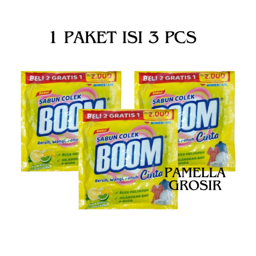 SABUN CUCI BAJU BOOM CINTA SABUN COLEK BELI 2 GRATIS 1