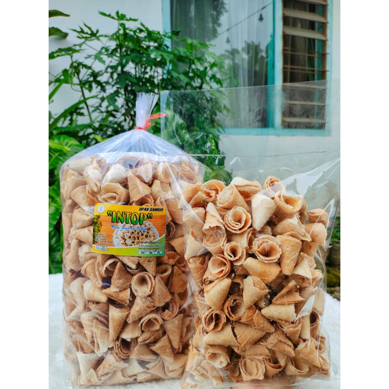 

OPAK Gambir/opak gambir contong/opak gambir roll/renyah enak gurih lezat/gambir/tradisional
