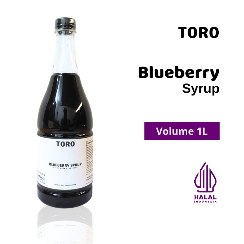 

TORO Blueberry Syrup 1 Liter ( Sirup Rasa Blueberry )