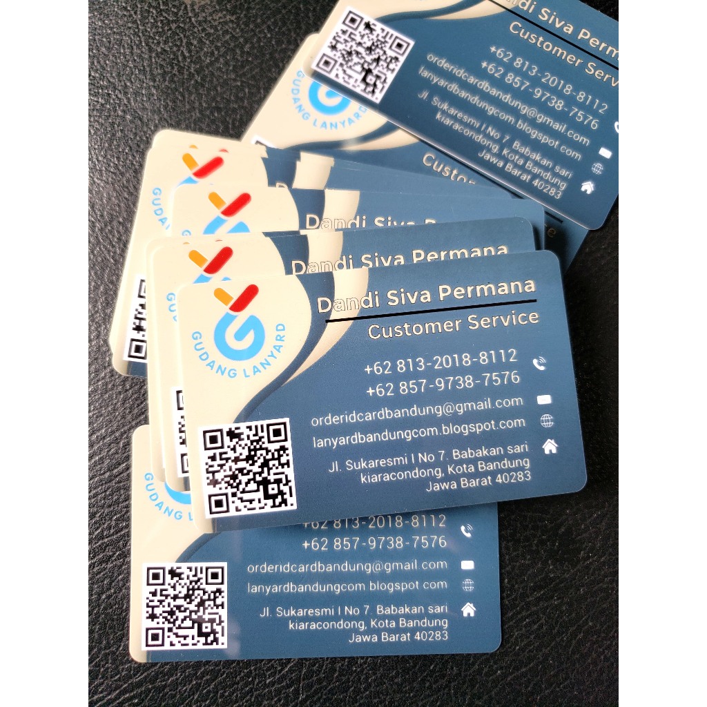 

Cetak kartu nama PVC custom 1sisi/2sisi kartu nama plastik 1 box 2 nama isi 100pcs