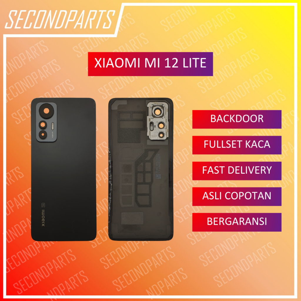 BACK COVER BACKDOOR XIAOMI MI 12 LITE MI12 LITE ORIGINAL COPOTAN