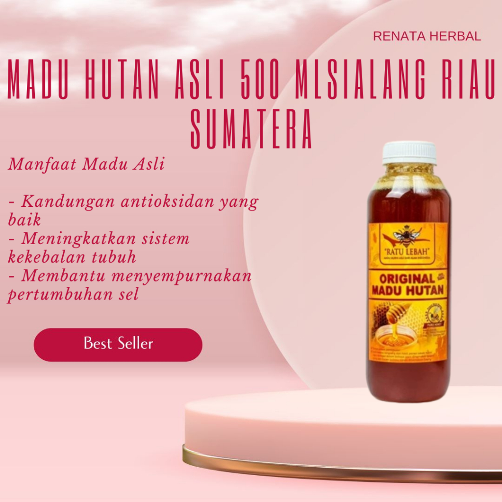 

Original Madu Hutan Asli 500 ML Apis Dorsota Madu Murni Hutan Sialang Riau Sumatera