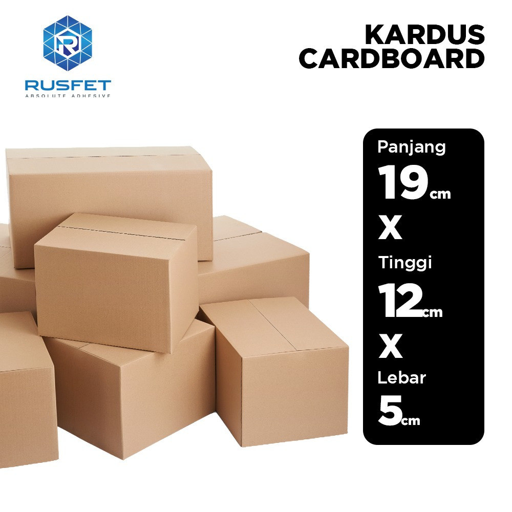 

Karton Box Polos 19x12x05 Kardus Packing/Dus Pengiriman Packaging Single Wall