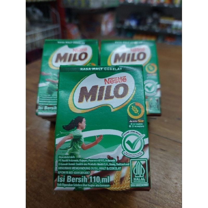 

Milo susu uht Rasa Malt cokelat Isi 110ml