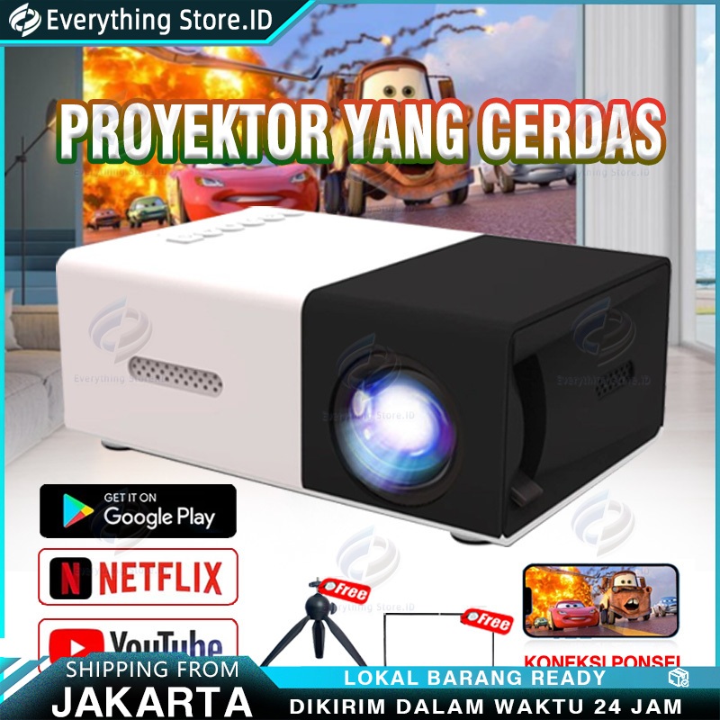 Proyektor mini YG300 Portable Led mini Proyektor hp mini Home Theater HDMI mini Proyektor / Mini