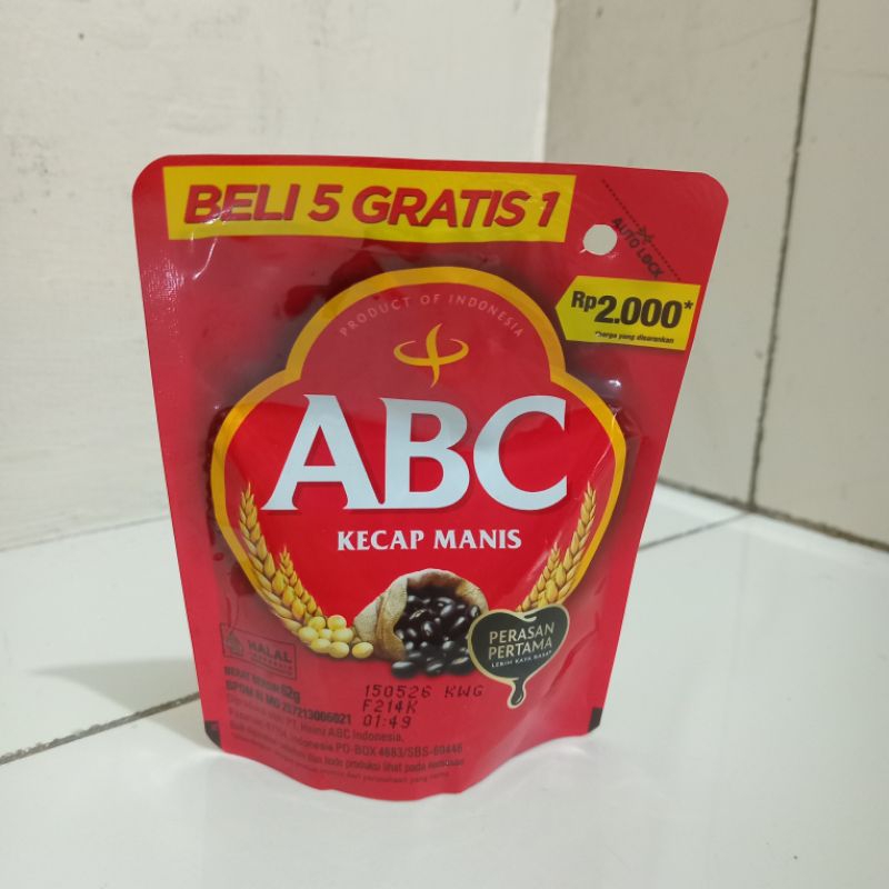 

KECAP MANIS ABC 62 gr - Eceran 2000