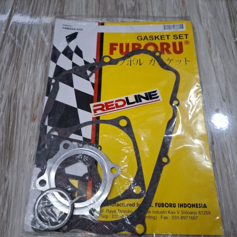 PAKING GASKET FULSET YAMAHA RXZ RX -Z CATALIZER REDLINE SPAREPART