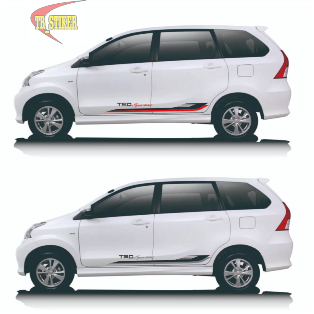 TERBARU Stiker Mobil Avanza Trd Putih Silver Keren 2012 Sticker Body Samping Xenia Veloz 2010 terbar