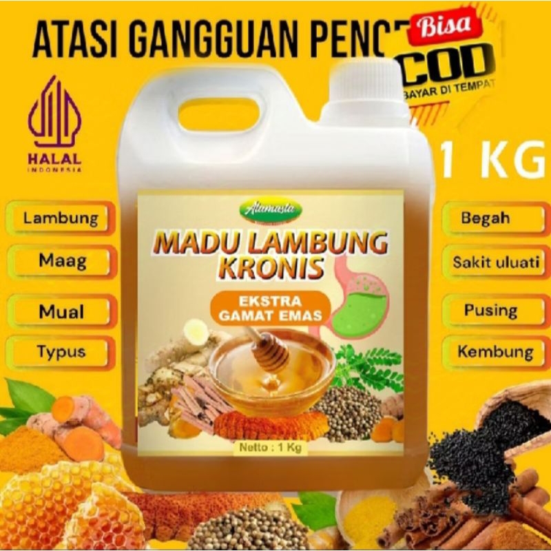 

alamasta madu lambung kronis 1KG madu asam lambung maagh gerd ori