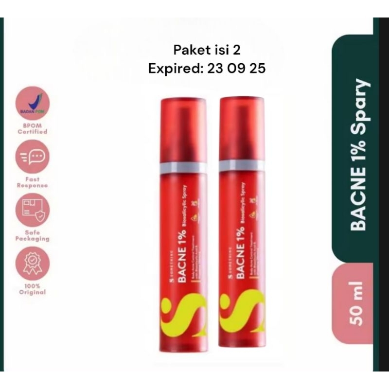 SOMETHINC BACNE 1% BIOSALICYLIC SPRAY BADAN PUNGGUNG JERAWAT ACNE BACK isi 2