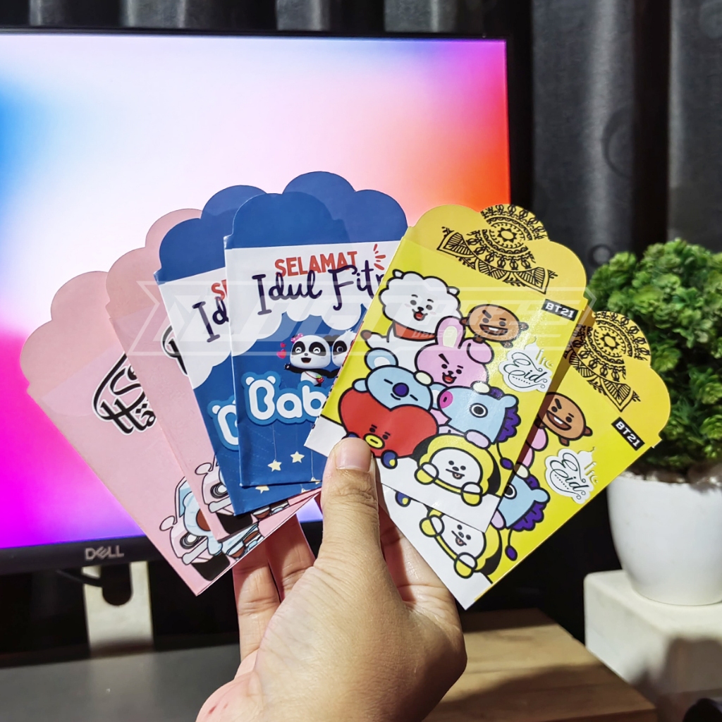 

[ 1 Pack isi 10 ] AMPLOP Lebaran Karakter Idul Fitri, Medium 7x11 cm