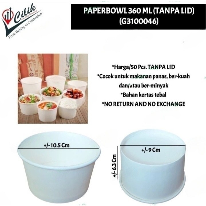 paperbowl+warna+plain+putih+polos+ivory+ukuran+size+360ml+12oz+800ml+27oz+tanpa+lid+tanpa+tutup+mang
