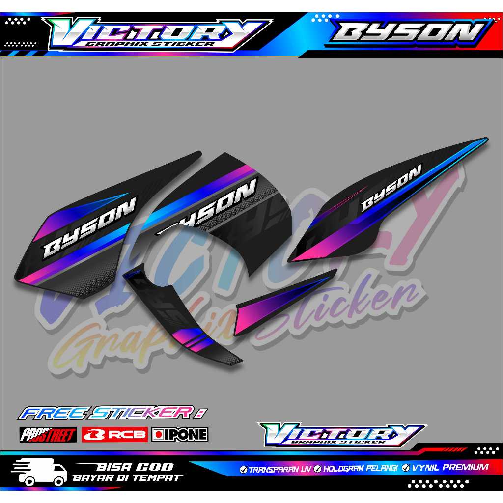 STRIPING VARIASI YAMAHA BYSON / STICKER LIST VARIASI MOTOR YAMAHA BYSON