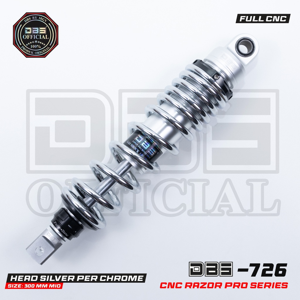 DBS 726 Series Shock Belakang Mio Beat Scoopy Genio Fazzio VarioFi Vario125/150 Xeon MioM3 Soul Gt
