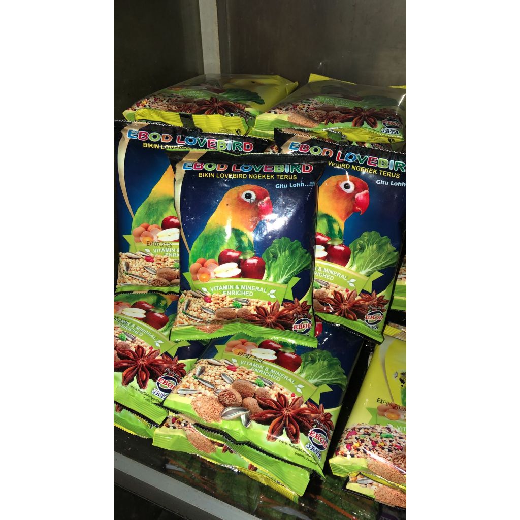 Pakan Burung - EBOD LOVEBIRD SACHET ISI 40 (DUS)
