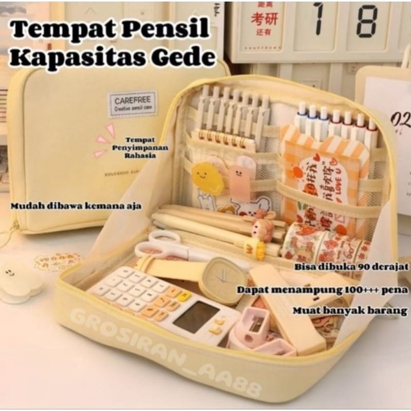 [COD] TEMPAT PENSIL / KOTAK PENSIL MULTIFUNGSI AESTHETIC