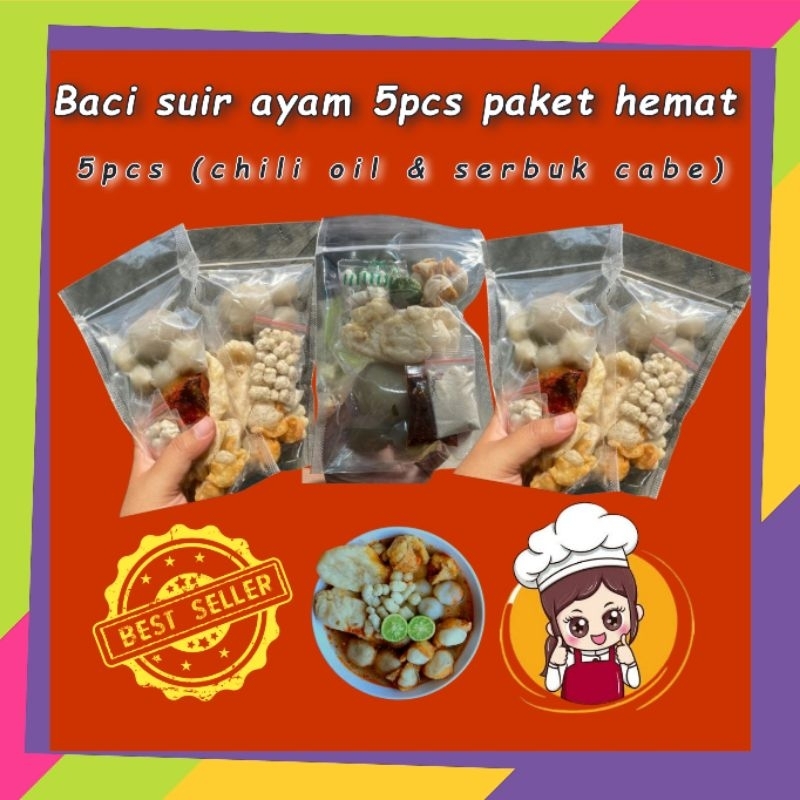 

Baci instant suir ayam 5pcs (pedas) paket hemat