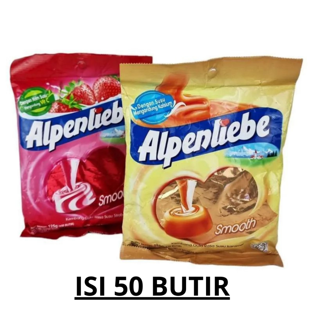 

PERMEN ALPENLIEBE ALPEN 125 GRAM 1 PACK ISI 50 BUTIR BUAH BIJI STROBERI KARAMEL KISS CEMILAN ANAK GROSIR MURAH MAKANAN RINGAN gr 125gr WDMART