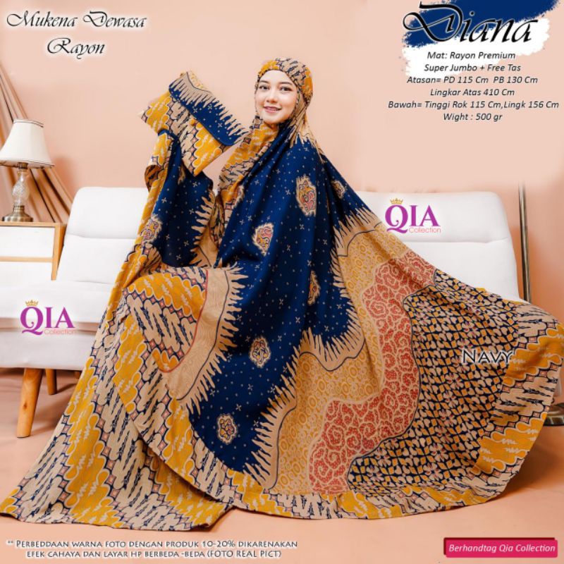 mukena batik |mukena motif |mukena jumbo |mukena seserahan |mukena mewah |mukena rayon (diana mukena