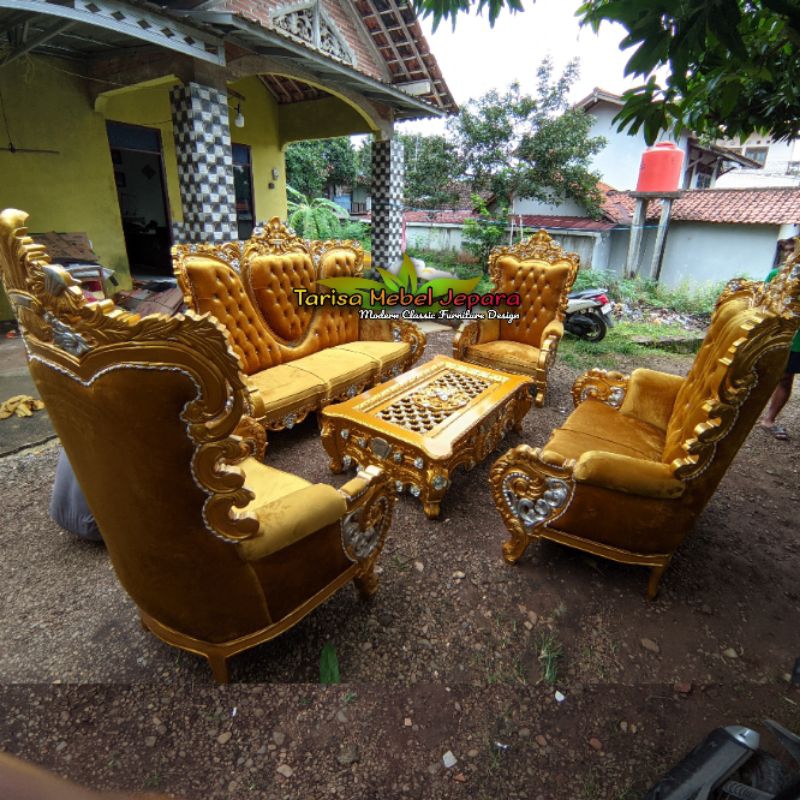 sofa tamu bellagio sofa mewah kayu jati ukir Jepara