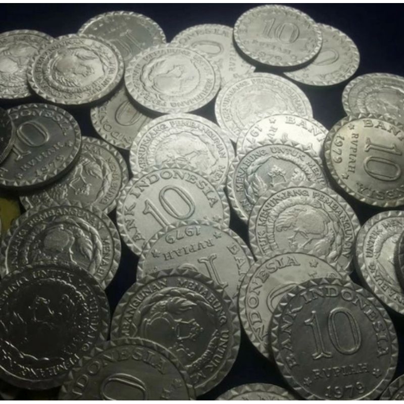 Kuno Koin 10 Rupiah Tabanas Tahun 1979