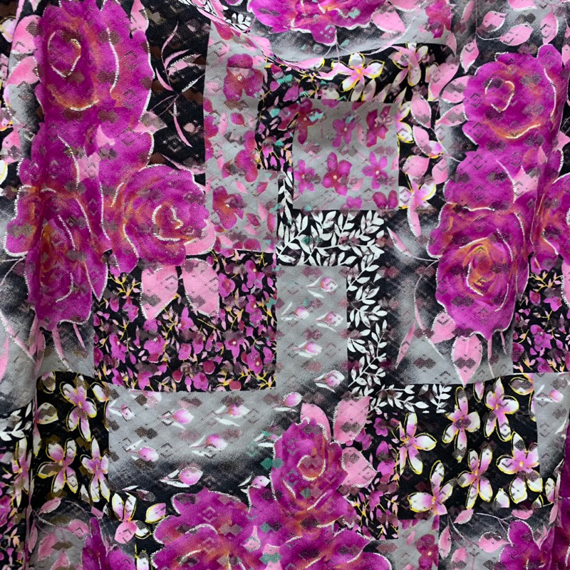 kain beludru kotak motif - kain rajut beludru motif - kain rajut korea
