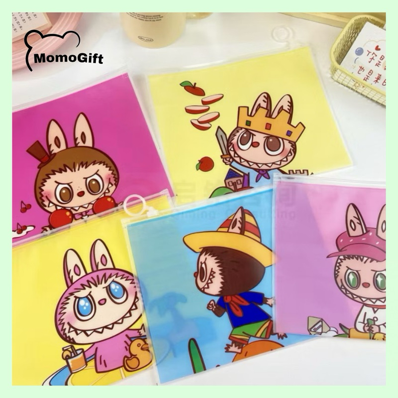 

Ziplock Serbaguna Zipper Pouch Tempat Alat Tulis Kartun Lucu Motif Labubu ST33