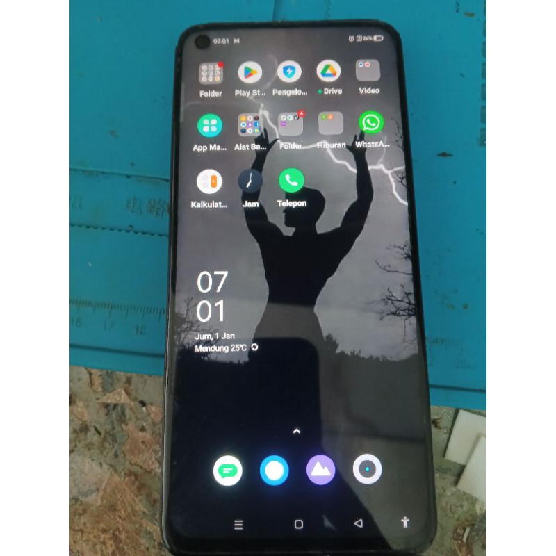 lcd realme 6/6 pro original copotan