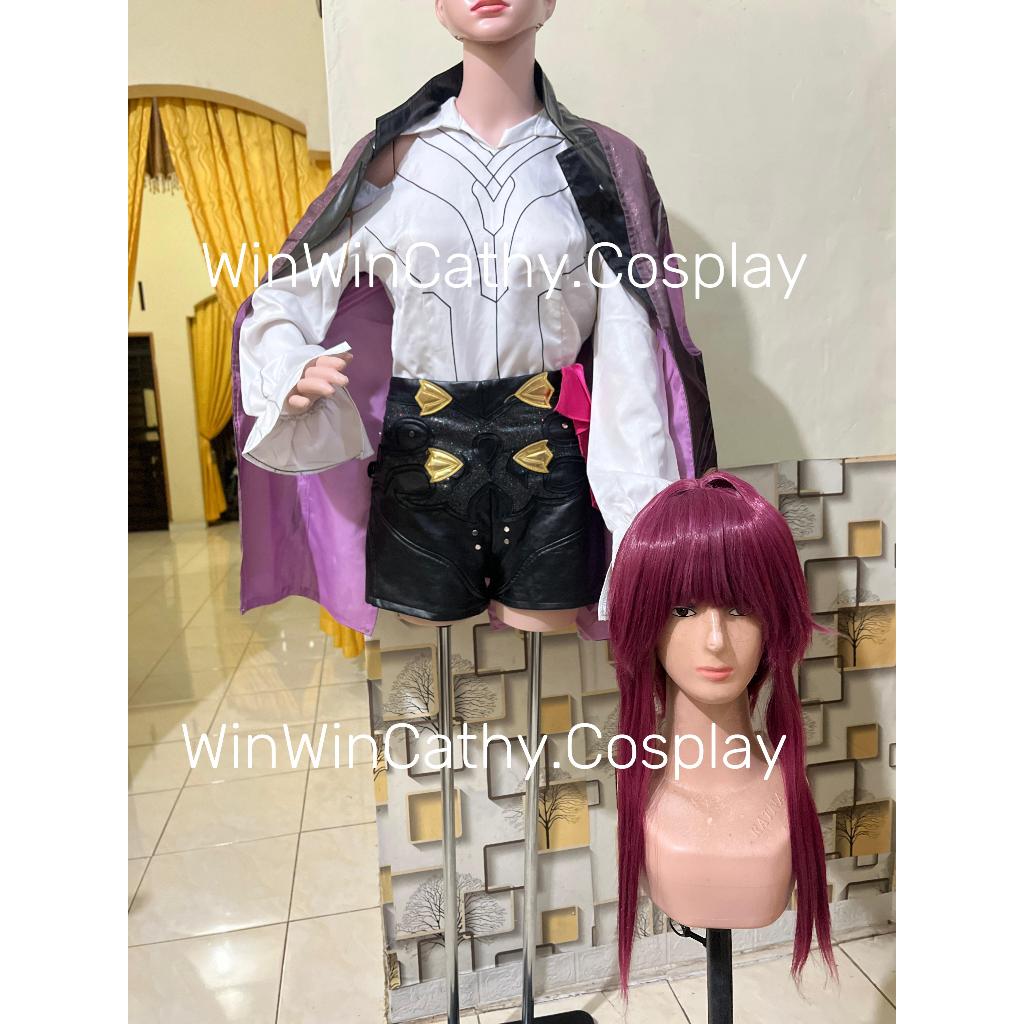 DIJUAL-KOSTUM KAFKA HSR-Honkai Star rail kostum cosplay murah pedang sepatu dual uzi kafka