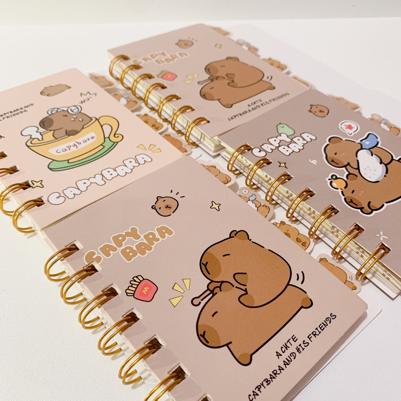 

NOTE BOOK MINI RING A7 CAPYBARA/BUKU A7/BUKU TULIS/BUKU RING/NOTE BOOK