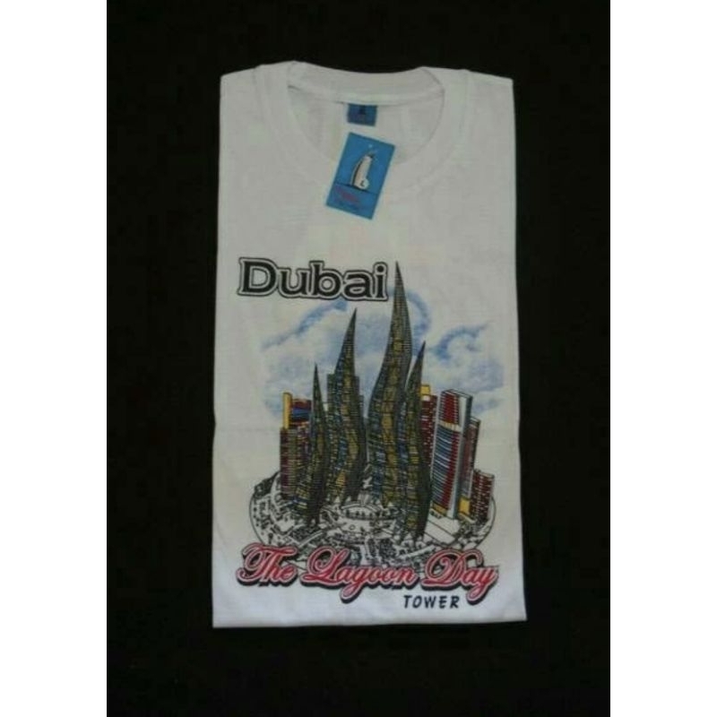 Souvenir kaos Dubai Tower dari negara Dubai Uni Emirate Arab