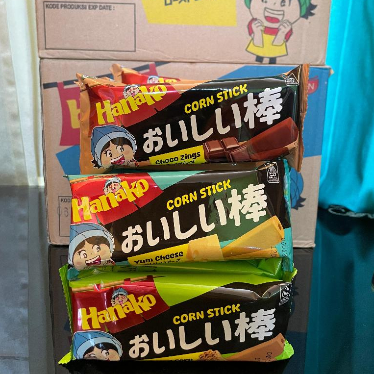 

HANAKO CORN STICK CHOCO/CHEESE/ROASTED CORN ISI 10 PCS X 12 GR