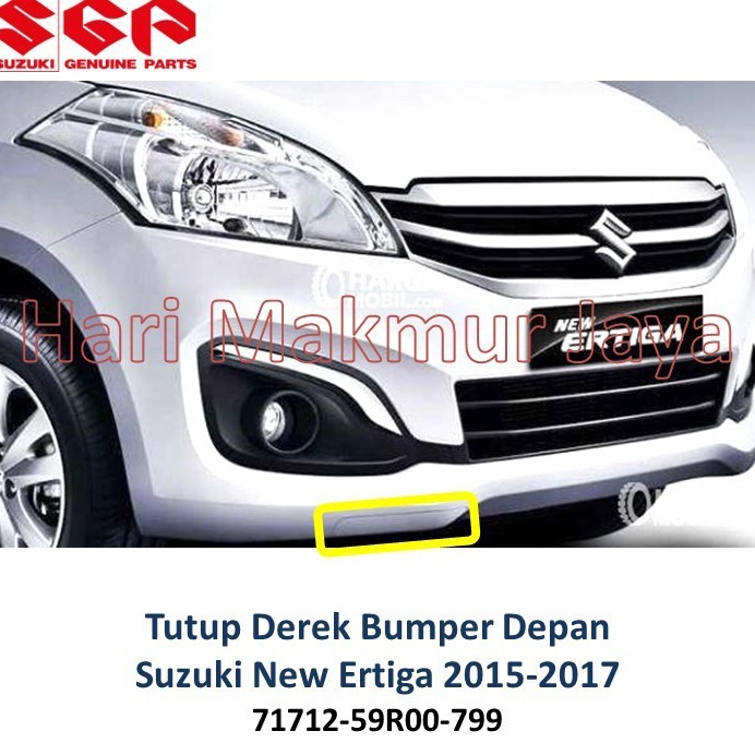 Oke Pr Tutup Derek Cover Towing Hook Bemper Depan SUZUKI NEW ERTIGA 215 216 217 Baru Asli Genuine Pa