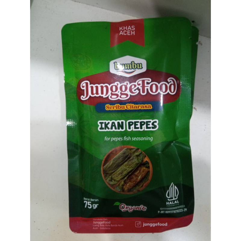 

JUNGGE FOOD Bumbu Pepes Ikan khas Aceh 75 g