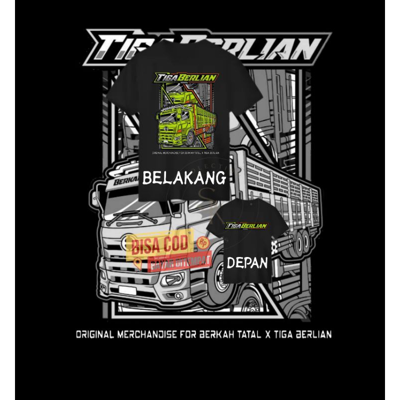 kaos truk oleng tiga berlian baju truk oleng anak unisex terbaru