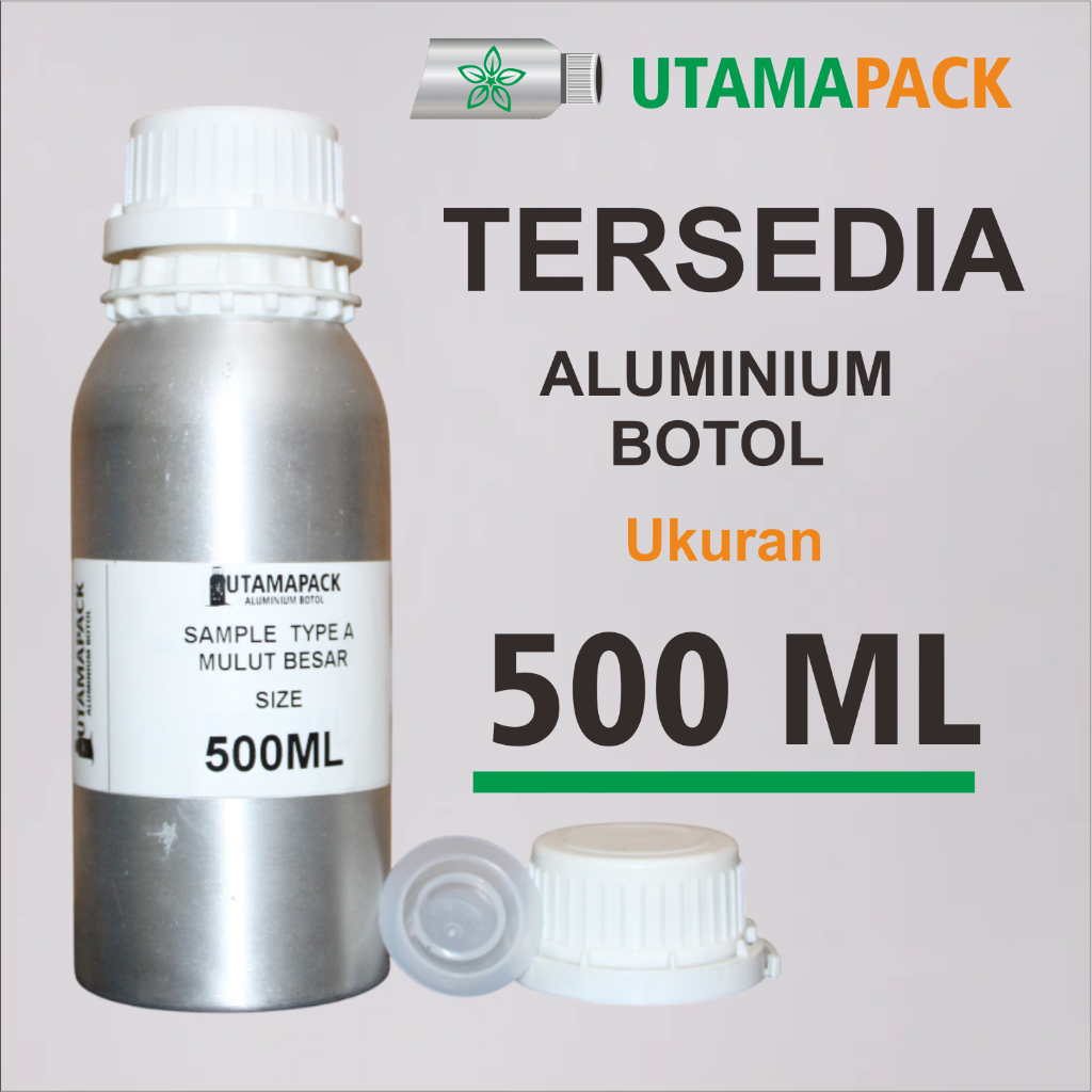 botol aluminium  500ml 500gram 1/2kg Kaleng Bibit parfum kosong Baru 500 ml  0.5kg