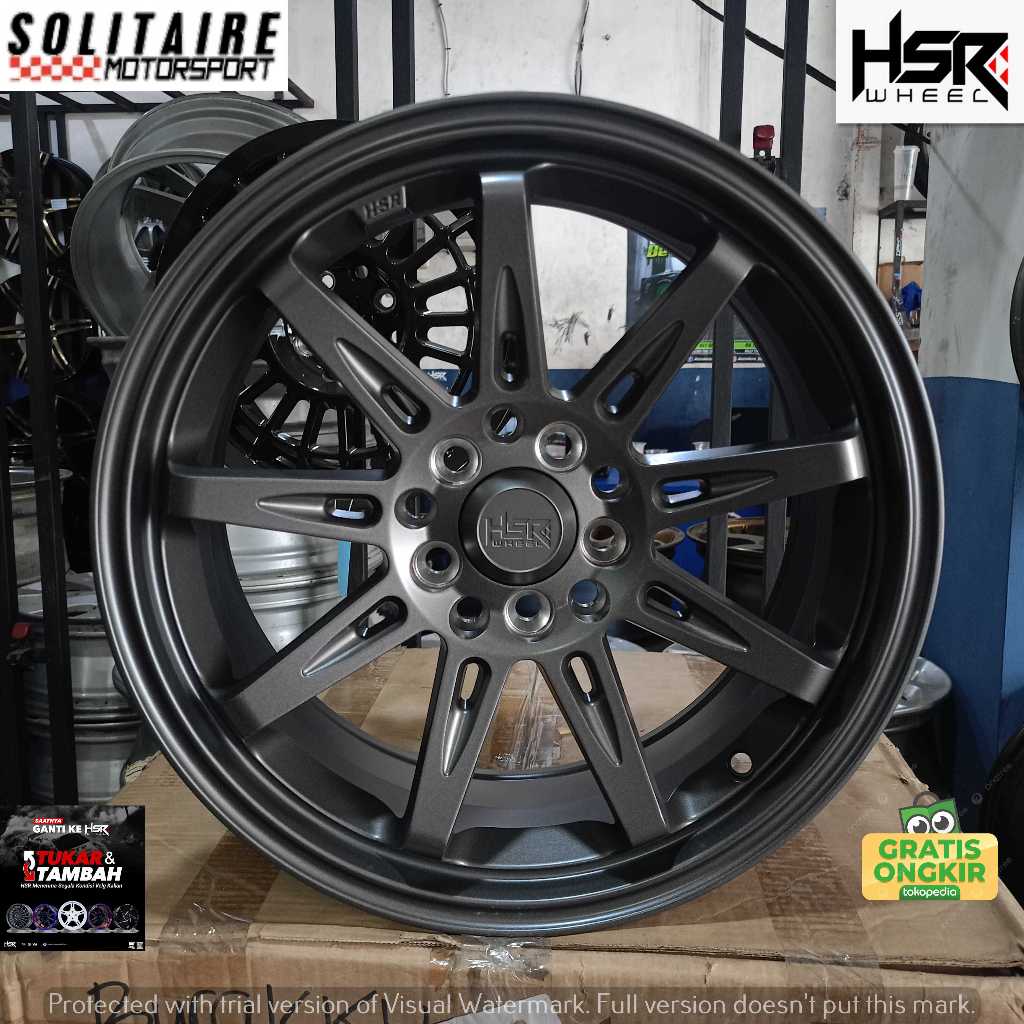 VELG MOBIL HSR RING 16 LOBANG 10 UNTUK MOBIL ERTIGA ALTIS SIENTA DLL VELG RACING HSR ORIGINAL