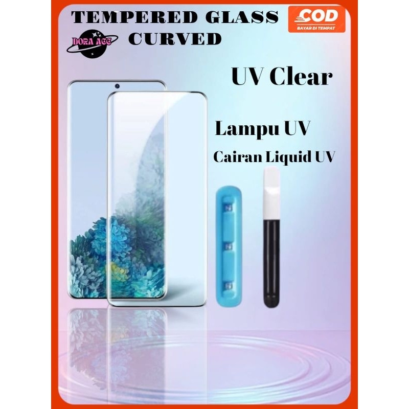 Tempered Glass Curved Nano UV Bening oppo find x find x2 find x3 pro find x5 pro find x5