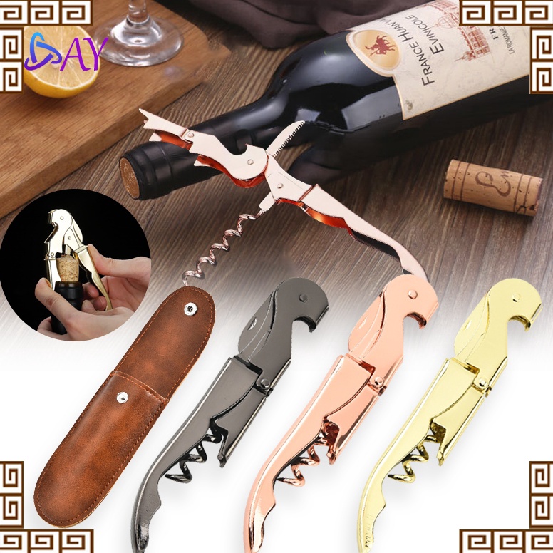 Terbagus Premium Wine Bottle Cork Opener Pembuka Tutup Botol Anggur Wine Manual Corkscrew Bottle Ope