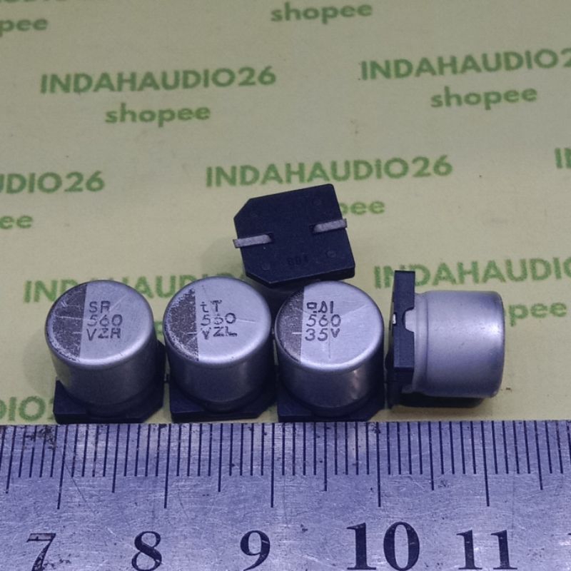 d10x10mm 560uf V  35v elko smd kapasitor 560 uf elco solid capacitor